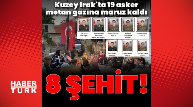 Metan gazı zehirlenmesinde 8 şehit