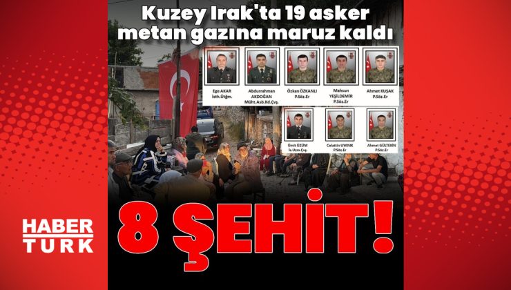 Metan gazı zehirlenmesinde 8 şehit